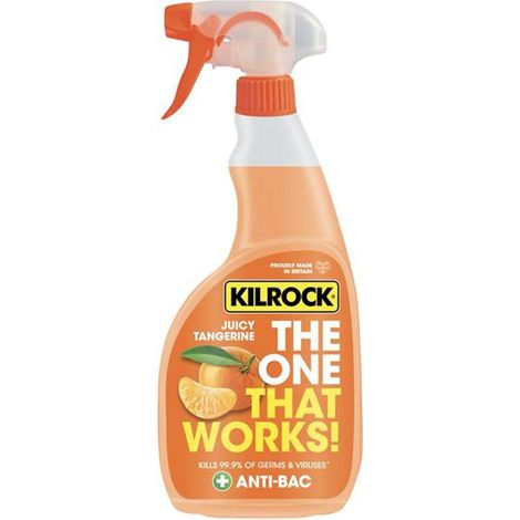 Kilrock Multi-Surface Cleaner Tangerine 750ml - 99.9% Germ Kill