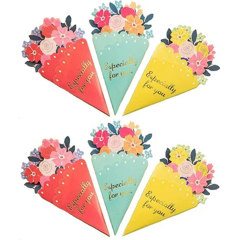 Set mit Mini-Grußkarten, einem Blumenstrauß und kleinen Umschlägen (1/5)