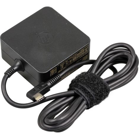 HP 45W USB Type-C AC Adapter adaptador e inversor de corriente Interior Negro