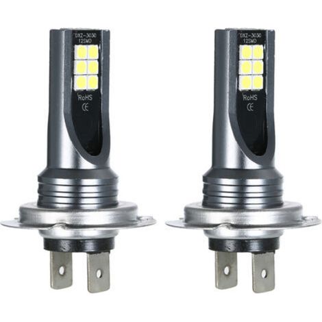 H7 LED-Nebelscheinwerferlampe für Autos – 200 W, 6000 K, weißes Licht, mit Decoder, 2 Stück