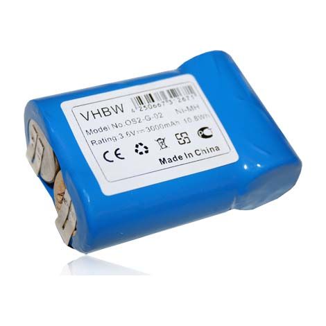 vhbw batteria compatibile con AEG Junior 3000 home cleaner (3000mAh, 3,6V, NiMH) - Sostituisce 520104