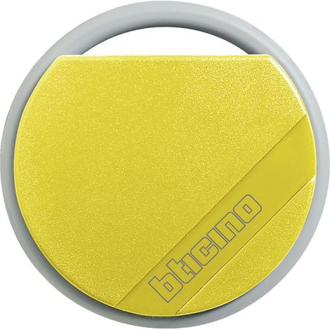 badge de proximité résident bticino jaune