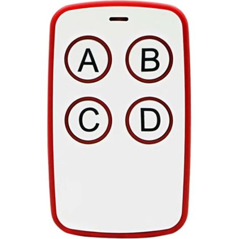 Telecommande Universelle Portail, Telecommande Garage Universelle sans Fil, Bip Portail Universelle Compatible 433MHz Rolling Code à 4 Boutons pour Porte de Garage et Voiture (1/4)