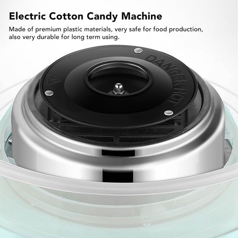 Machine à barbe à papa Nuoyang pour enfants, usage domestique, entièrement automatique, décorations originales, mini sucre coloré, machine à barbe à papa artisanale D500 bleue (1/5)