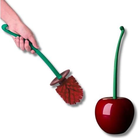 Set of Cherry Toilet Brushes, Creative Toilet Brushes, Toilet Brush Holders, Toilet Cleaning Products and Accessories (1/5)