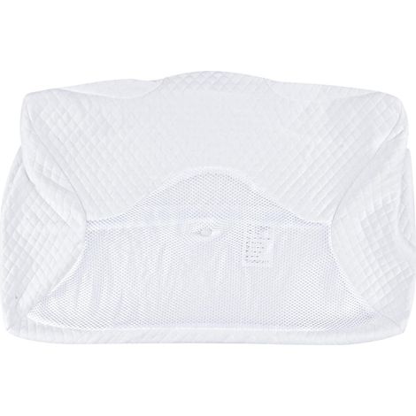 Housse de Coussin, Taie d'oreiller de Rechange Lavable en Machine, Respirant, Uniquement pour Les PL01 oreillers-60 x 35 x 8/12cm, Blanc (1/3)
