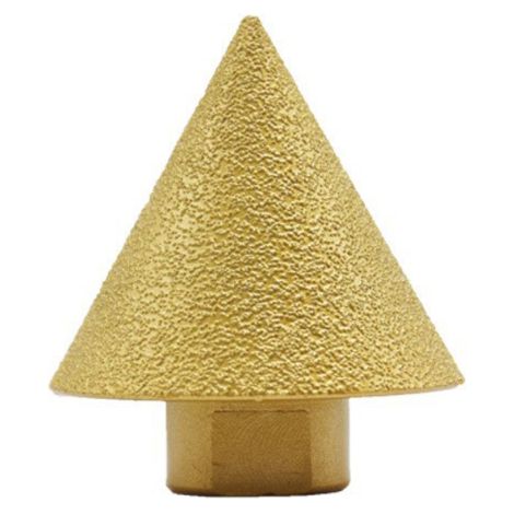 Outil chanfrein diamanté – Fraise biseau arrondi – Perçage, élargissement, chanfrein – Pour carrelage, marbre, granit – Accessoire polissage (1/5)