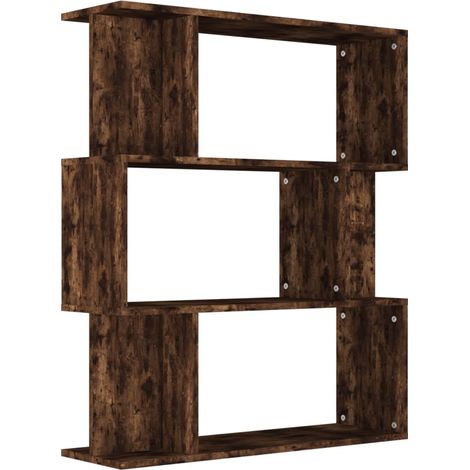 Maison Exclusive - Bücherregal/Raumteiler Räuchereiche 80x24x96 c