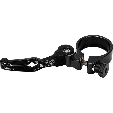 Collier de selle de vélo VTT VIARON en alliage d'aluminium, à serrage rapide, 31,8 mm, noir (1/5)