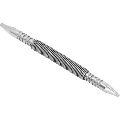 Clou à ressort double extrémité 1/32''-1/16'', résistance à l'impact 3500 PSI, clou à ressort portable en acier au carbone, convient pour le bois, le métal et le verre