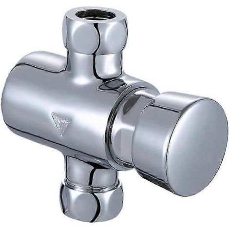 Robinet de douche apparent chromé temporisé, sans à-coups, avec minuterie d'arrêt automatique en laiton, pour grandes surfaces, édition 0428 (1/5)