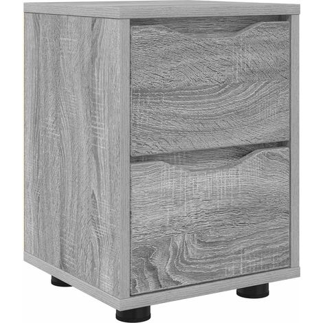 Maison Exclusive - Table de chevet Gris Sonoma 30,5 x 30 x 43 cm Bois d'ingénierie (1/5)