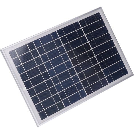 Panneau solaire 10W pré-percé monocristallin étanche 18V pour éclairage extérieur hors réseau (1/5)