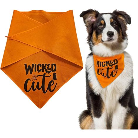 Dog Bandanas Halloween,Pet Neckerchief Dog Bibs Adjustable Fit (1/5)