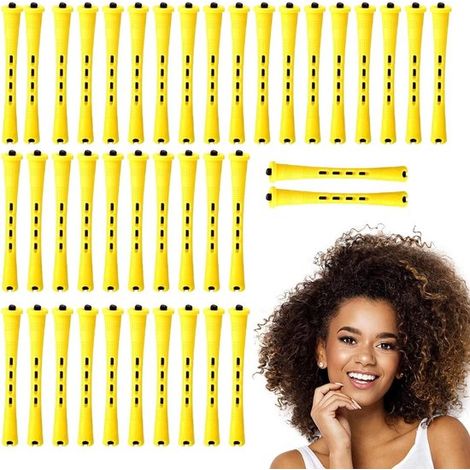 Lot de 40 petits bigoudis, rouleaux pour créer des boucles naturelles et coiffer les cheveux, accessoires de coiffure faciles à utiliser (1/5)