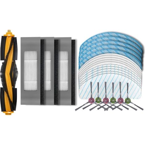 Komplettes Set für Ecovacs Ozmo T8/T9/N8Pro (Walzenbürste, Filter, Seitenbürsten, Tücher) (1/4)