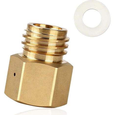 Adaptateur pour bouteille de CO2, filetage femelle TR21-4 vers mâle TR21-3, en laiton, pour bouteille de soda. étanchéité, dureté.