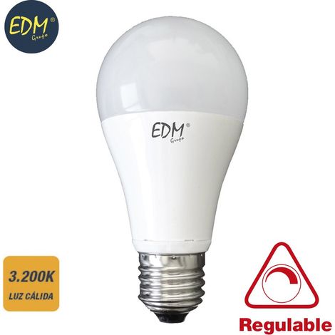 Dimmbare Standard-EDM-LED-Glühbirne E27 10 W 810 lm 3200 K warmes Licht Ø6 x 11 cm