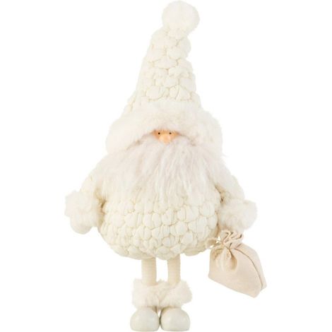 Statuette Déco Père Noël "Pochon" 47cm Blanc (1/2)
