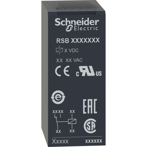 Zelio Relay RSB - relais PCB embrochable - 1OF - 12A - 220VAC (RSB1A120M7) (1/5)