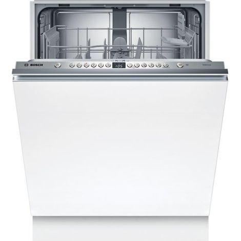 Bosch – Lave-vaisselle tout intégré 60 cm – 12 couverts – Classe énergétique E – Niveau sonore 48 dB – 6 programmes – Départ différé