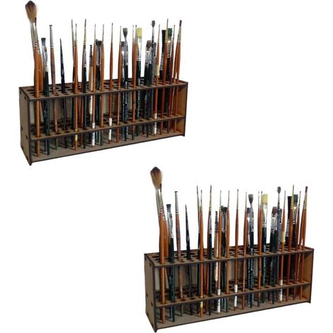 Porte-pinceaux de peinture, organisateur de pinceaux avec 67 (1/5)