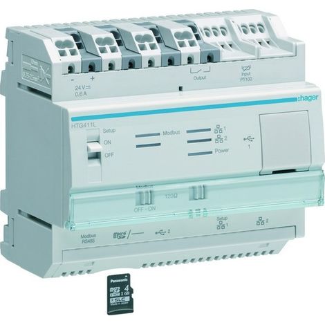 serveur de données multi-énergies light - HAGER HTG411L