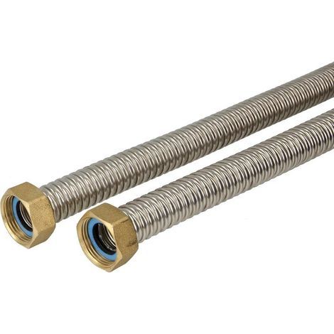 Tuyau ondulé inox flexible sanitaire DN16 500 mm – Raccordement rapide chaudières et ballons – Résistant à haute pression