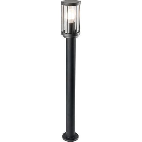 Borne extérieure 80 cm E27 noir mat IP44 Polux 312327