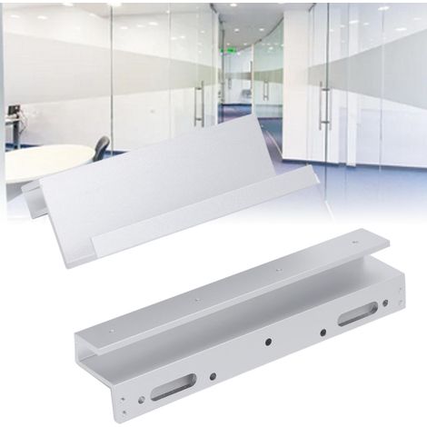 Cerradura electromagnética con capacidad de carga de 280 kg y soporte para puertas de cristal sin marco – Cerradura eléctrica de aleación de aluminio – Incluye accesorios para una fácil instalación (1/5)