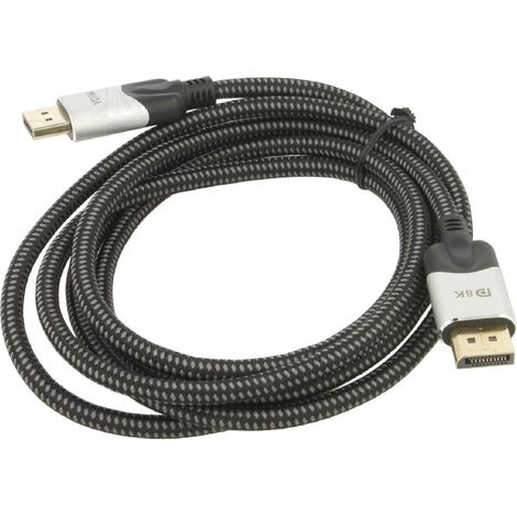 Cable DisplayPort 1.4 male des deux cotes 2m noir