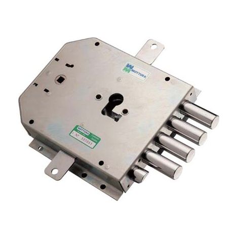 SERRATURA METALLO APPLICARE 85555 MOTTURA F.SAGOM M2 TRIPL+SCR IP.MM 25 E.MM 60 DX