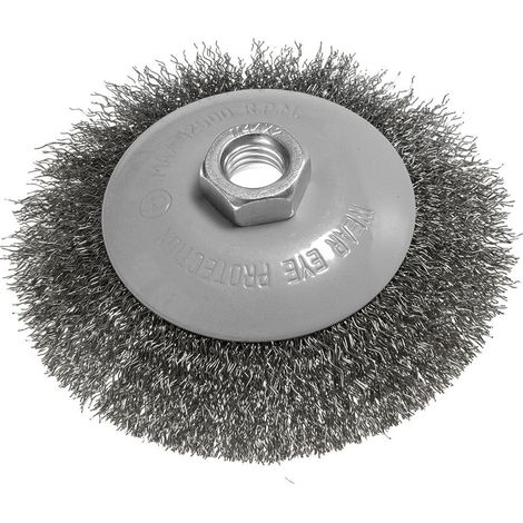 Cepillo de alambre graphite 57t436 acero corrugado 115 mm