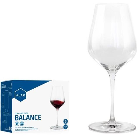 54 cls copa cata vino tinto balance alar - caja 6 unidades ,