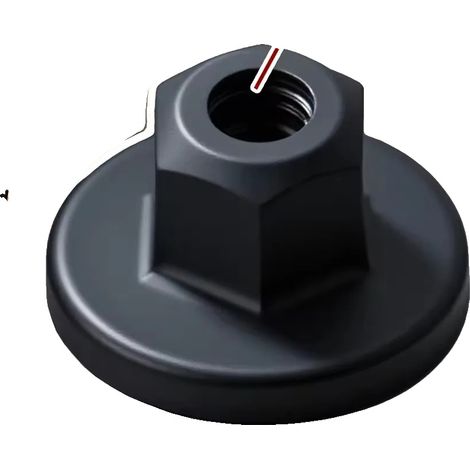 Clip de tuerca con ojal, plástico resistente, fácil instalación, color negro, diámetro interior 4,3 mm, 10 unidades. (1/2)