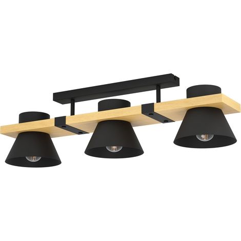 Plafonnier Maccles, lampe de plafond rectangulaire à 3 spots (1/5)