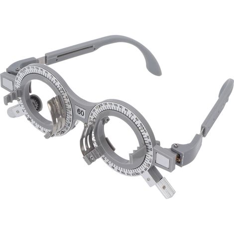 Monture de lentilles d'essai optiques professionnelle et ajustable pour opticiens, hôpitaux et écoles. Distance interpupillaire : 60 mm/2,4 pouces. (1/5)