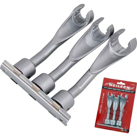 Neilsen Diesel Injector line sockets Fuel Line Remover Tool 1/2" 4mm - 19mm (1/2)
