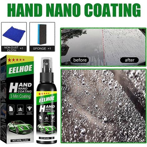 Spray hydrophobe pour l'esthétique automobile, revêtement céramique, effet verre cristallin liquide (1/3)