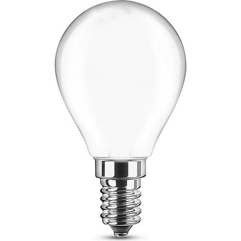 Lampadina Led Opaca a Filamento E14 G45 a sfera 6W Bianco freddo 6500K Novaline