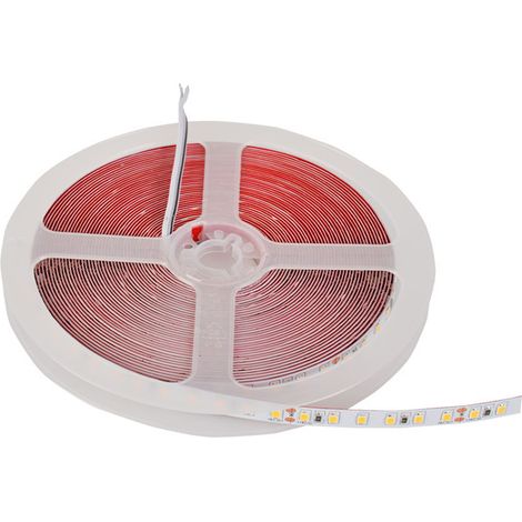 Bande LED professionnelle 120 LED haute luminosité, autocollante, protection oculaire, flexible, basse tension 24 V, 8 mm, 10 m, pour plafond et armoire (1/5)