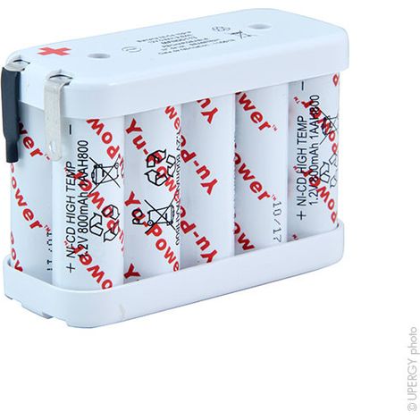 NX - Batterie eclairage secours 10x AA HT 10S1P 12V 800mAh Cosse à souder