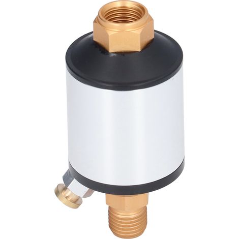 Mini filtre à air en ligne, séparateur huile-gaz en alliage d'aluminium, outil pneumatique avec interface d'entrée/sortie NPT 1/4 pouce (1/5)