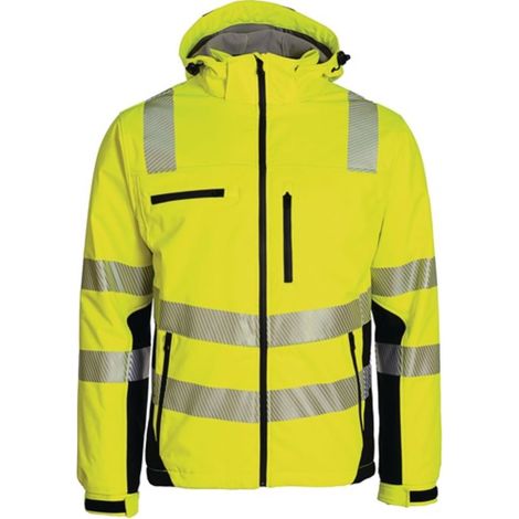 Giacca softshell invernale alta visibilità taglia XXXL giallo-nero ASATEX (1/3)