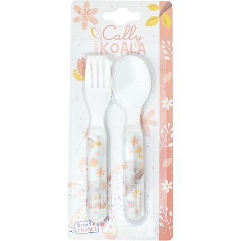 Mimi Cally Koala Ensemble Couverts (Fourchette, Cuillere)