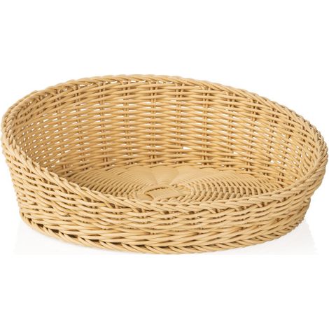 Panier ovale Ø 32 cm H 12/6 cm beige polypropylène WEAVER PRO - Was Germany (1/2)