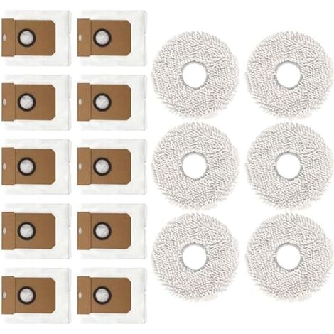Lot de 16 sacs à poussière pour aspirateur Cecotec pour robot Conga 11090 - Accessoires de rechange en microfibre (1/5)