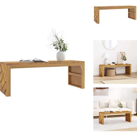 Table basse 110x35x38 cm bois massif de teck - Table Basse - Tables Basses - Table D'appoint - Table De Canapé (1/5)