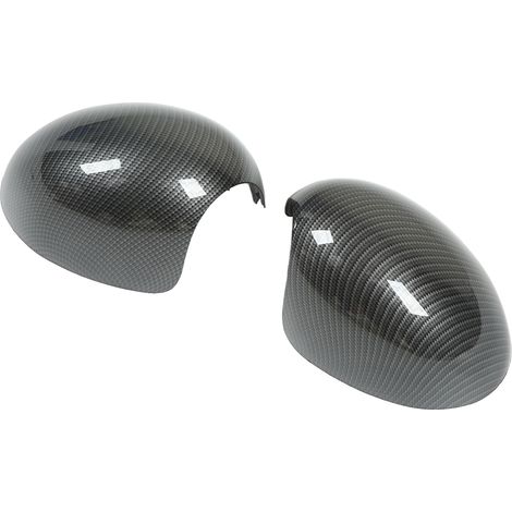 2 coques de rétroviseurs extérieurs style fibre de carbone pour portières gauche et droite (compatibles R55, R56, R57, R58, R59, R60 et R61) (1/5)