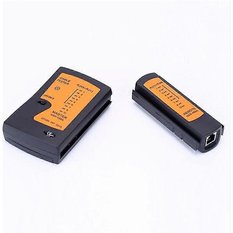 RJ45-Kabeltester für LAN-Netzwerke, kompatibel mit RJ45, RJ11, RJ12, CAT5 und UTP. (1/5)